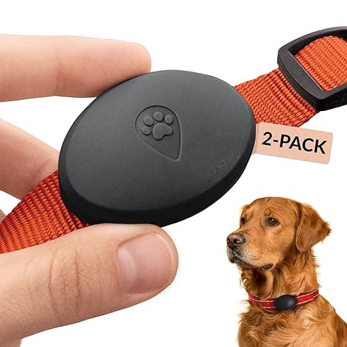 Airtag Holder for Dog Collar 2 Pack - Waterproof and Durable Protective Case for Airtag Tracker - Dog Airtag Holder Fits All Widths of Dog and Cat, Pet Collars - Alternative to Airtag Dog Collar