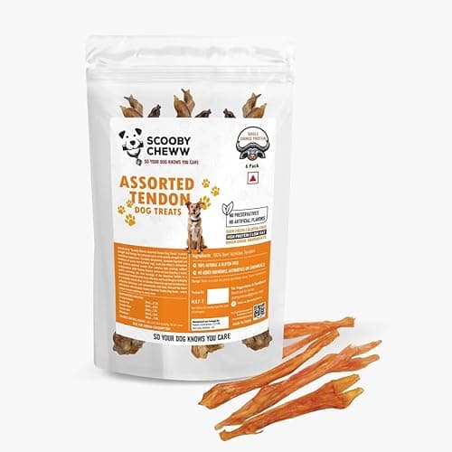 Assorted Tendon Dog Treats | 100% Natural, High-Protein, Low Fat | Healthy & Delicious Long-Lasting Chews | Perfect Snack for All Dog Sizes