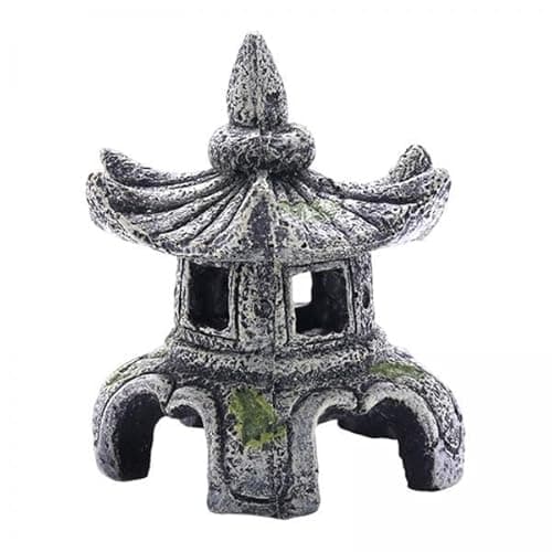 CALANDIS™ 2xAquarium Ornament Rock Cave House Crafts Tank Decoration Hiding Area Stone Lamp | Decorations | Fish & Aquariums