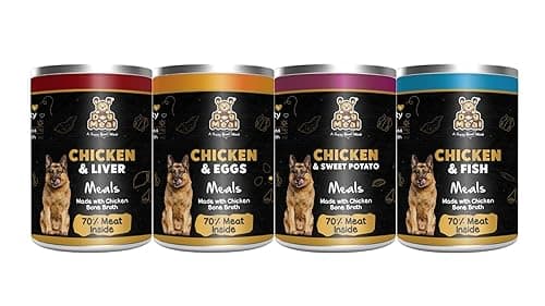 Dog Meal | Combo Pack 425g (Pack of 4) | Grain Free, 70% Meat, Bone Broth for Dogs | Wet Gravy Dog Food | Preservative Free