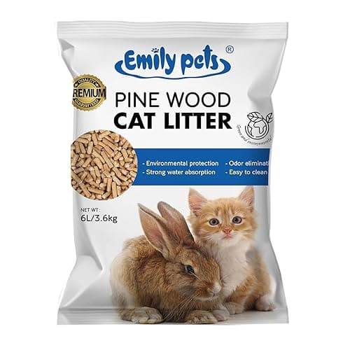 Emily Pets Natural Pine Wood Litter for Cat & Rabbit (3.6Kg-Pack 1)
