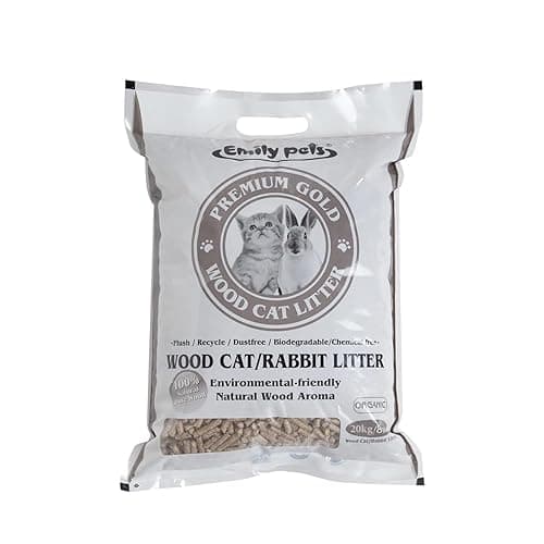 Emily Pets Pine Wood Cat Litter for Cats and Rabbit (4.5Kg, Pack of 1)
