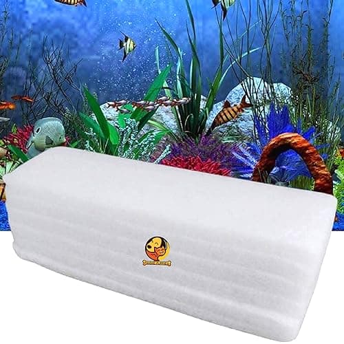 Foodie Puppies Aquarium Biochemical Filter Mechanical and Biological Filtration Sponge for Fish Tank - 6 Pieces | Ideal for Fresh & Saltwater Aquariums, Promotes Clear Water & Healthy Fish Environment