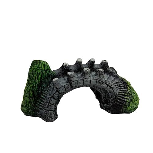 JAINSONS PET PRODUCTS Sea Under Water Foot Over Bridge Aquarium Ornament for Fish Tank Decoration with Air Stone Bubble Diffuser. Fish Will Play All time with This Aquarium Ornament.