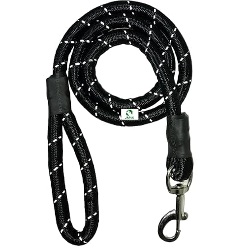 JAPIN Dog Leash for Dogs Nylon Rope Dog Cord Leash Training Leash for Small to Large Dogs with Heavy Duty Hook, Multi (15 MM for Adult)