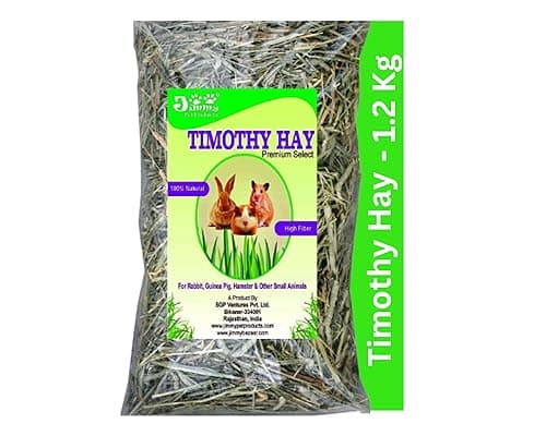 Jimmy Pet Products Timothy Hay for Rabbit Hay Guinea Pig & Hamster (1.2 Kg),All Life Stages