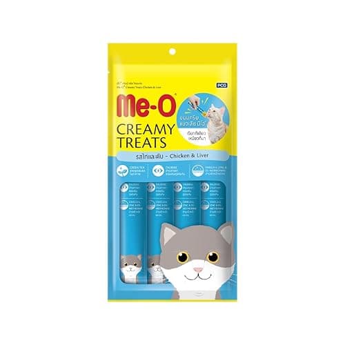Me-0 Fins Fur and Feathers Creamy Treat Chicken and Liver -Pack of 20 Sticks