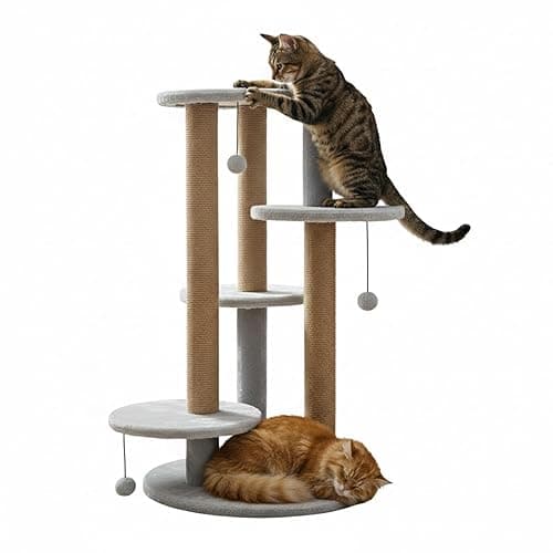 Multi-Level Cat Tree with Scratching Posts and Platforms (Grey - FURR-11)