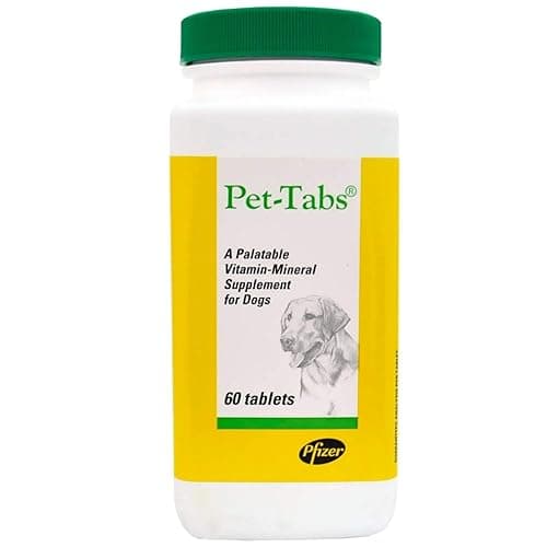Pet-Tabs Palatable Vitamin-Mineral Supplement for Dogs, 60 Tablets