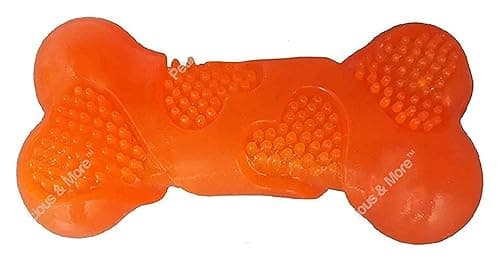 Rubber Flavoured Chew Bone Toy for Dog (Colour May Vary, Medium)
