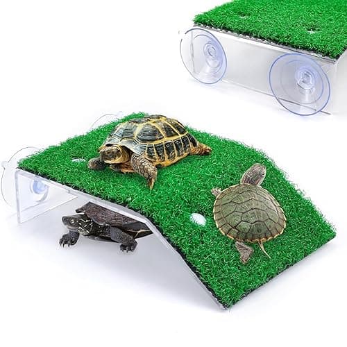 VAYINATO® CP-120 Turtle Reptile Tortoise Moss Island Basking Climbing Platform Turtle Ladder by Petzlifeworld