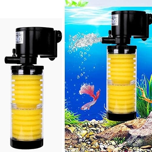 VAYINATO RS Electricals RS-3300D Liquid 2 Layer Sponge Filter | Suits Up to 2-3 Feet Fish Tank | Power : 30W | Output : 1800L/H