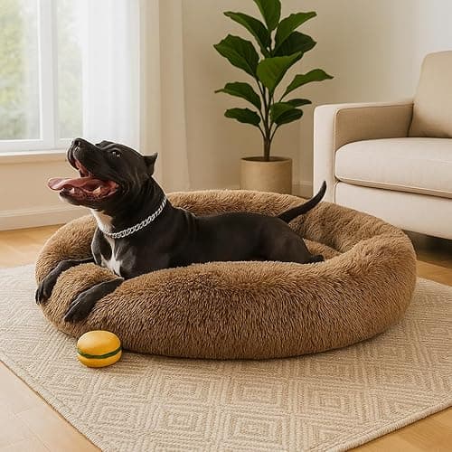 ZEXSAZONE Summer Round Donut Comfortable Durable Both Sides usable and Washable Pet Bed | Dog Bed | Puppy Bed | Cat Bed | Mat Cat | Medium Dog Bed for Cats Puppies Labrador German Shepherd Bulldogs