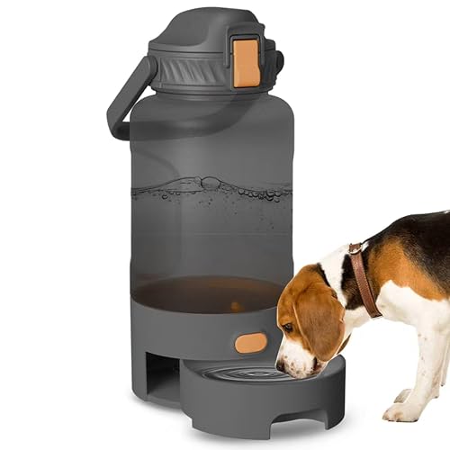 52oz Portable Dog Water Bottle, Dog Travel Water Bottle for Camping Hiking Outdoor Walking (Gray)