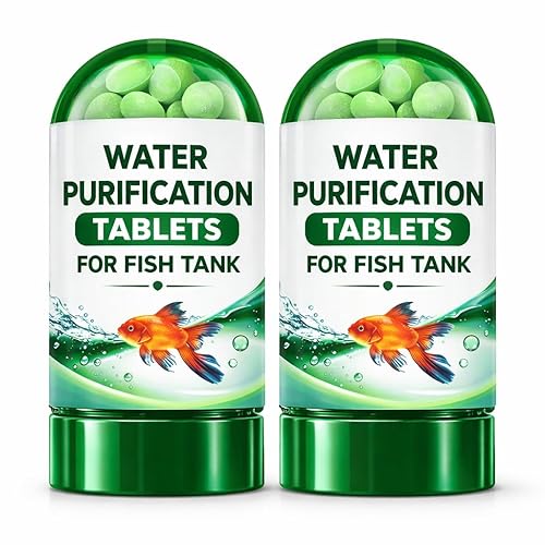 Aquarium Water Purification Tablets | Fish Tank Water Treatment Tablets for Clear Water & Odor Control | Aquarium Cleaning (20)