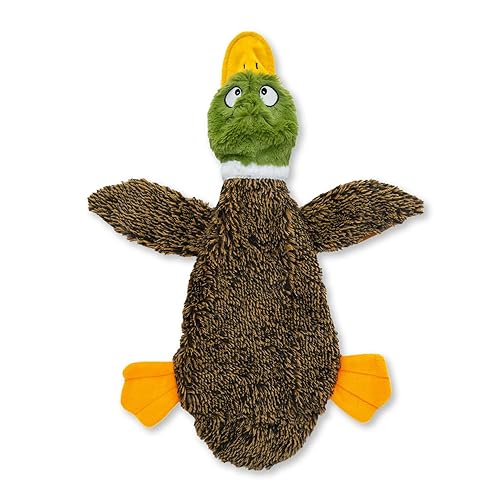 Best Pet Supplies Squeaky Dog Toys with Soft Durable Fabric for Small, Medium and Large Pets Interactive Toy for Indoor Play, Supports Active Biting and Play - 1Wild Duck, Small