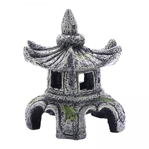 CALANDIS™ 6xAquarium Ornament Rock Cave House Crafts Tank Decoration Hiding Area Stone Lamp | Decorations | Fish & Aquariums