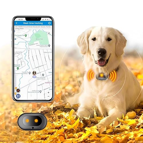 Dog GPS Tracker with Health Monitoring: Real-Time Pet Tracker Collar Attachment with Virtual Fence; IP67 Waterproof Dog Tracker GPS with LED Light and Sounding Alarm
