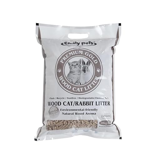 Emily Pets Pine Wood Cat Litter for Cats and Rabbit (4.5Kg, Pack of 1)
