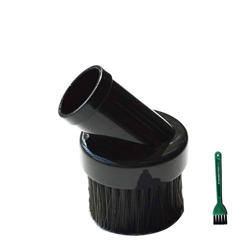 EZ SPARES Replacement for Vacuum Cleaner Universal PP Hair Dust Small Round Brush Accepting 1 1/4" 32mm Diameter for for Most Brands