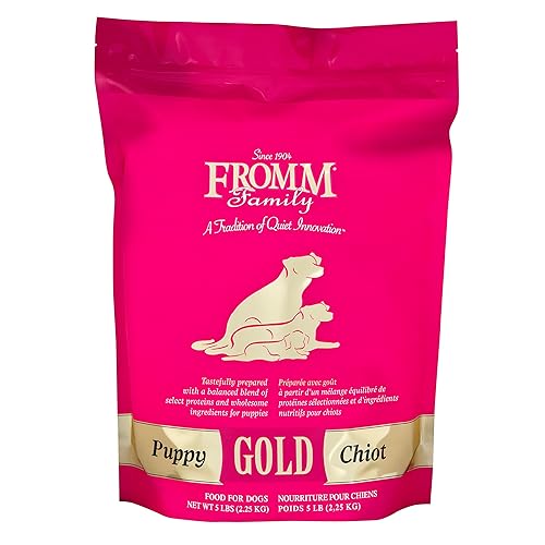 Fromm Puppy Gold Premium Dry Dog Food - Dry Puppy Food for Medium & Small Breeds - Chicken Recipe - 5 lb