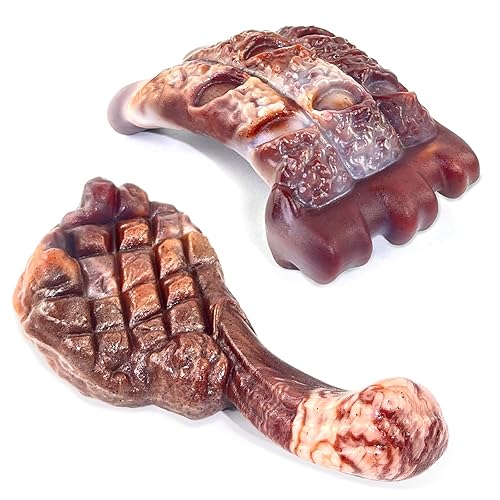 Fuufome Dog Chew Toys for Aggressive Chewers:2 Pack Indestructible Dog Toy for Large Breed- Tough Nylon Teething Bone Toy to Keep Them Busy