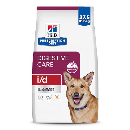Hill's Prescription Diet i/d Digestive Care Chicken Flavor Dry Dog Food, Veterinary Diet, 27.5 lb. Bag