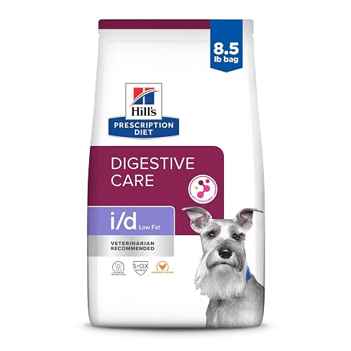 Hill's Prescription Diet i/d Low Fat Digestive Care Dry Dog Food, Chicken, 8.5 lb. Bag
