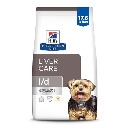Hill's Prescription Diet l/d Liver Care Dry Dog Food, Chicken, 17.6 lb. Bag