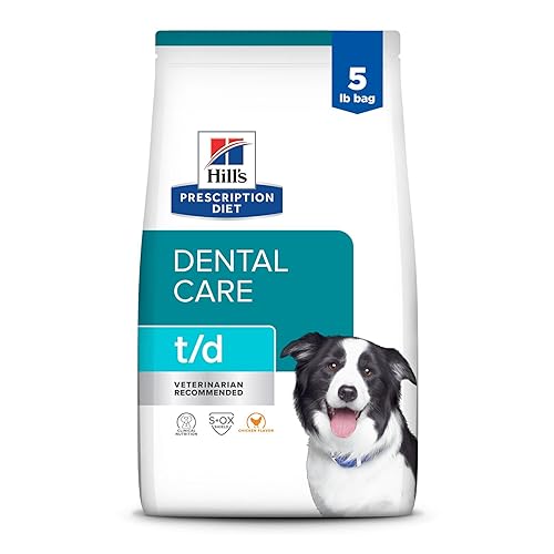 Hill's Prescription Diet t/d Dental Care Dry Dog Food, Chicken, 5 lb. Bag