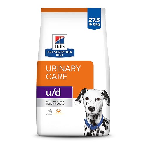 Hill's Prescription Diet u/d Urinary Care Dry Dog Food, Chicken, 27.5 lb. Bag