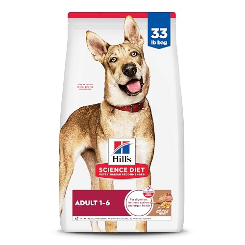 Hill's Science Diet Adult 1-6 Dry Dog Food, Lamb Meal & Brown Rice, 33 lb. Bag