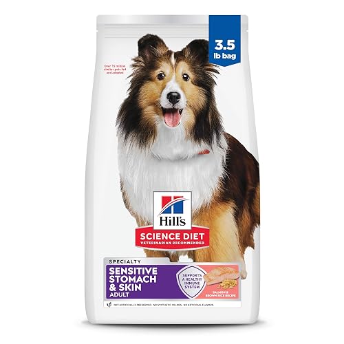 Hill's Science Diet Adult Sensitive Stomach & Sensitive Skin Dry Dog Food, Salmon, 3.5 lb. Bag