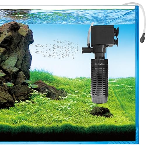 Jainsons Pet Products SOBO WP-1150F 3-in-1 Oxygen Filtration System โ 6W Powerful Pump for Fish Tank, Aquarium Internal Filter, Max Flow 500L/Hr, Oxygenator & Water Circulation Pump