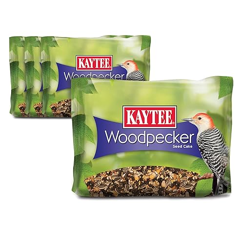 Kaytee Woodpecker Seed Cake, Wild Bird Food, 1.85 Pounds, 4 Count