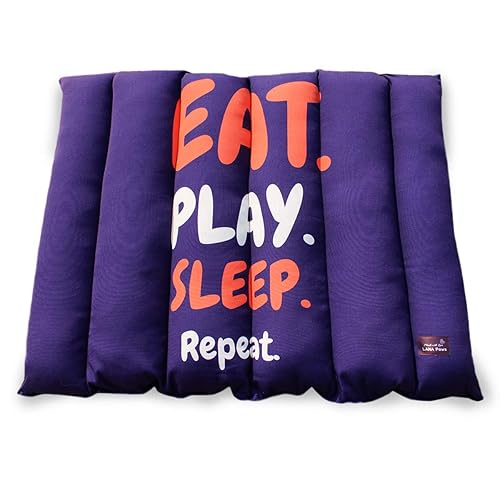 LANA Paws It's a Dog's Life Comfortable & Designer Dog Bed/Mat with Water-Resistant Bottom - Large