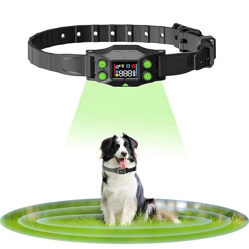 LUCKSKY for Dogs – Wireless GPS Dog, Covers Up to 647 Acres, No Wire or WiFi Needed, Waterproof Collar with Vibration & Static Modes, Easy Setup