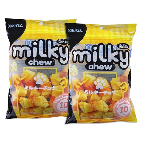 Milky Chew Cheese & Chicken Bone Dog Treats โ High Protein Chewy Snack for Dogs, Supports Muscle Strength, Safe & Tasty Treats for All Breeds and Ages, Pack of 2