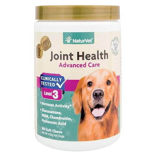 NaturVet Joint Health Level 3 Dog Soft Chew 15.2 oz. Count of 180