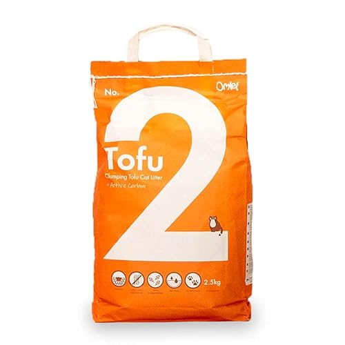 Omlet Premium Tofu Cat Litter | Clumping & Compostable | Absorbent and Sustainable | Excellent Odour Control and High Absorbency | No. 2 - Tofu - 5 lbs. 8 oz.