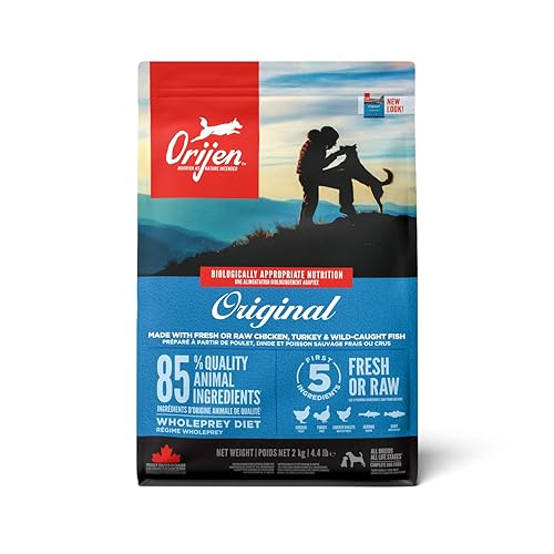 ORIJEN Original Dry Dog Food, Grain Free Dog Food for All Life Stages, Fresh or Raw Ingredients, 2 Kg