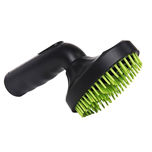 Pet Hair Brush, 1.25"(32mm) Vacuum Cleaner Attachment for Dog & Cat Grooming, 360-degree Rotatable Head, Easy to Wash, Fits Most Vacuum Cleaners, Green