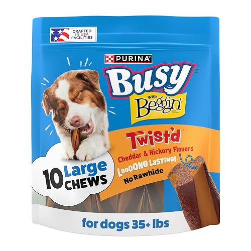 Purina Busy with Beggin’ Twist’d Cheddar and Hickory Smoke Flavors Adult Dog Treat - 10 ct. Pouch