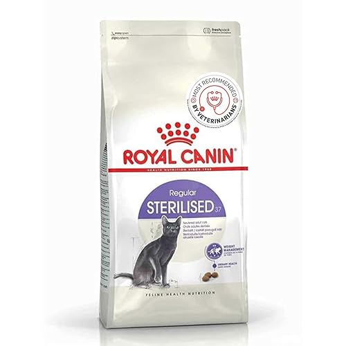 Royal Canin Sterilised 37 Regular Adult Cat Food, Dry Food, Supports Urinary Health, Promotes Healthy Weight Management, 2 Kg