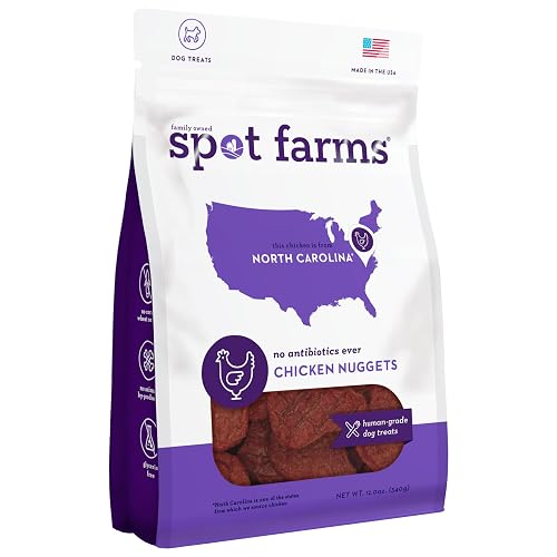 Spot Farms Chicken Nuggets Healthy All Natural Dog Treats Human Grade Grain Free 12 oz