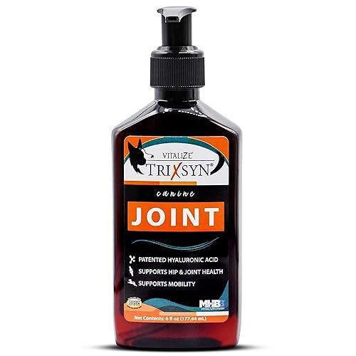 Trixsyn - Canine Hip and Joint Supplement for Dogs, 6 fl oz - Hyaluronic Acid Liquid HA for Senior Dogs to Support Mobility, Healthy Cartilage & Joint Function - Patented MHB3 Formula