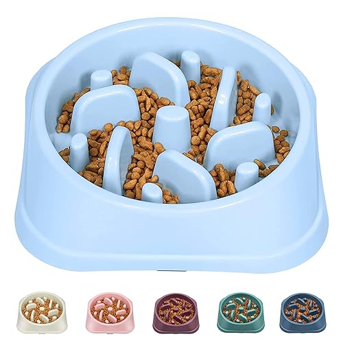 UPSKY Slow Feeder Small Dog Bowl - Anti-Slip Puzzle Bowl Feeder, Interactive Bloat Stop, Anti-Choking