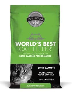 World's Best Cat Litter Original Series 14 Pound Bag ,Outstanding Odor Control, Quick CLUMPING & Easy SCOOPING, PET, People & Planet Friendly
